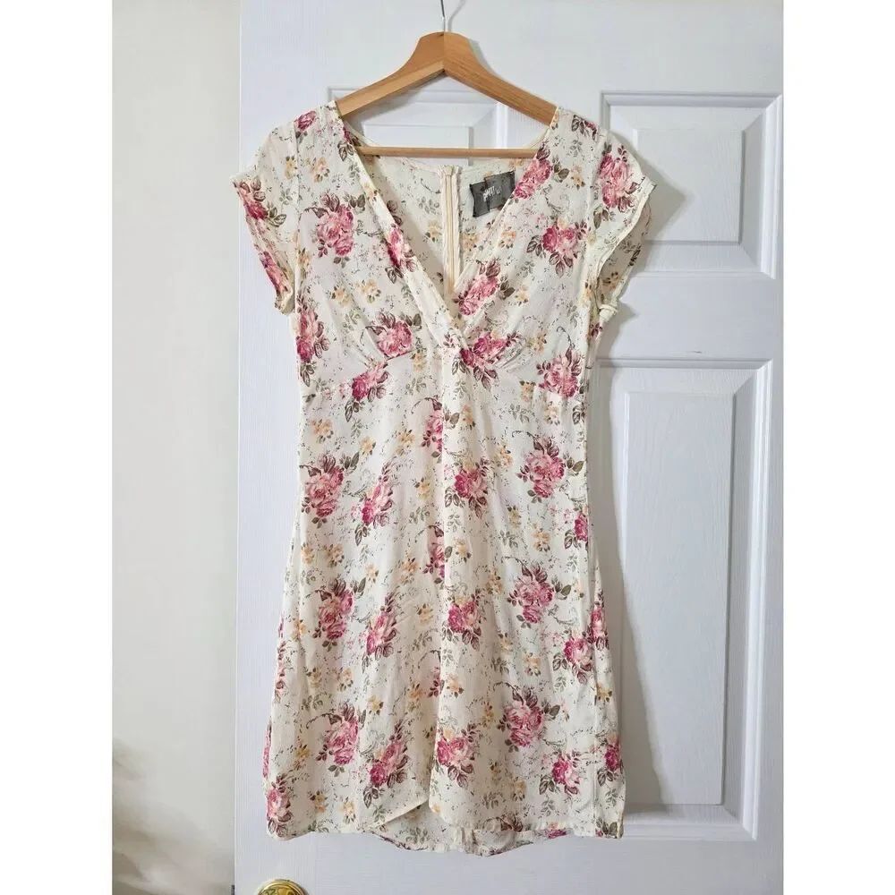 Reformation floral print mini dress 8